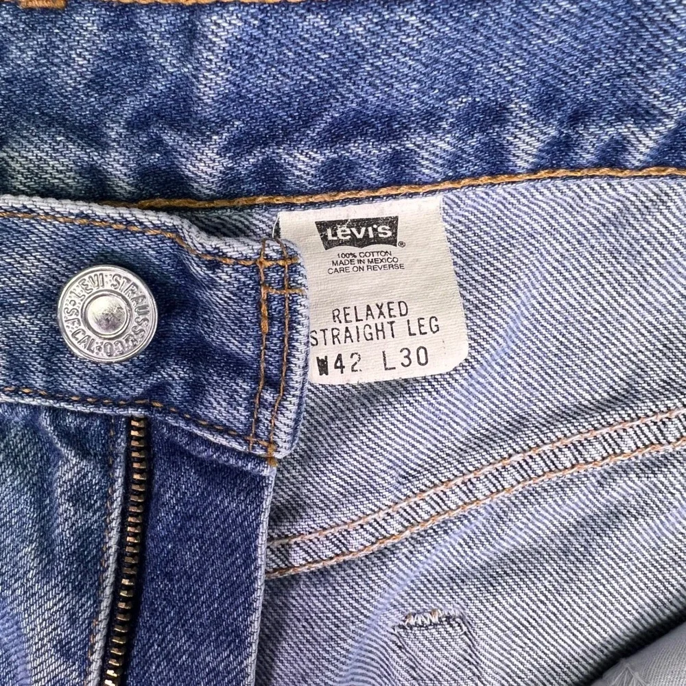 VTG Levis Jeans Men 41x30 Relaxed Straight Red Tab Denim Grunge Casual Baggy Y2K